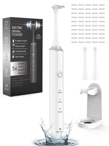 Electric Flosser with 3 Speeds & 50pcs Replacement Heads - Water Floss Altern... - Picture 1 of 6