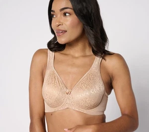 Breezies Women's Bra Sz 40DD Wild Rose Seamless Underwire Support Brown A679226 - Picture 1 of 6