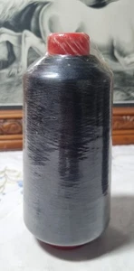 Overlocker Industrial Polyester BLACK Spool Thread 15000m - Picture 1 of 2