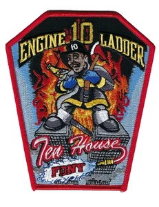 New York City Fire Dept. FDNY Engine 10 Ladder 10 "TEN HOUSE" patch - NEW! - Picture 1 of 1