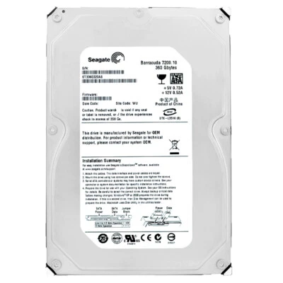 Hard Drive Seagate 360GB ST3360320AS 8MB Cache 7200RPM SATA II 3.5" Inch - Image 1 of 4