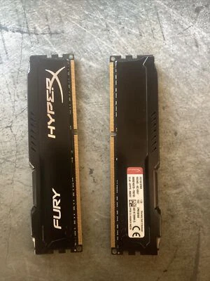 Memoria DIMM DDR3 CL10 Kingston HyperX FURY 16 GB (2 x 8 GB) (HX318C10FWK2/16) Foto 1 de 2