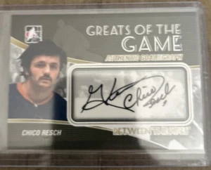 2010-11 Between The Pipes Chico Resch Auto Greats Of The Game Autograph ITG - Picture 1 of 2
