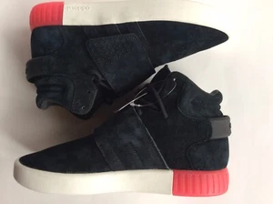 Adidas Women’s Tubular Invader Strap Shoes, Black/Shock Pink - B39365 - Size 6 - Picture 1 of 8