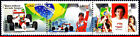 2519 BRAZIL 1994 AYRTON SENNA, FORMULA 1 MCLAREN, MI# 2623-25, SET MNH