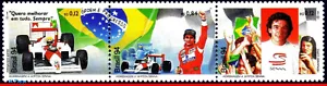 2519 BRAZIL 1994 AYRTON SENNA, FORMULA 1 MCLAREN, MI# 2623-25, SET MNH - Picture 1 of 2