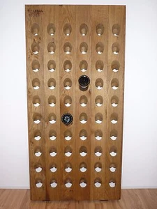 ORIGINAL Champagne Riddling Rack with Branding + handmade Staining: "Colorless" - Picture 1 of 12