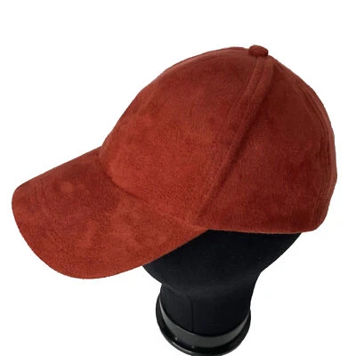 Free People Williamsburg Vegan Suede Burgundy Red Adjustable Chic Baseball Hat - Image 1 of 4