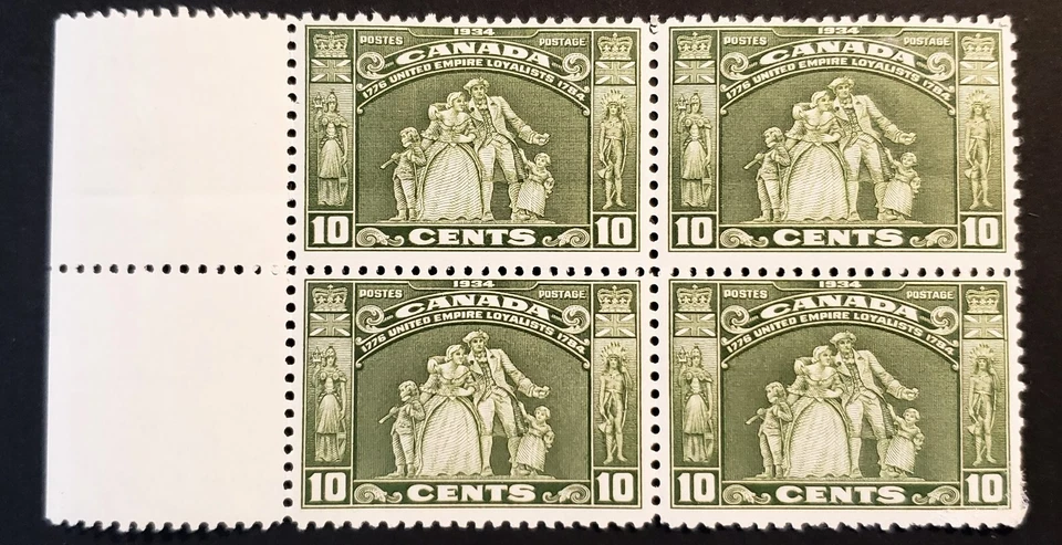 Stamps Canada Mint: #209 10c olive green Loyalists blk. of 4 Fine Mint - Image 1 of 1