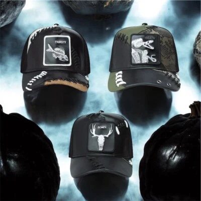 Goorin Spooky Bones BONER DEATH 🦴 THIRSTY 3 hats set LIMITED EDITION 🔥 Leather - Image 1 of 4
