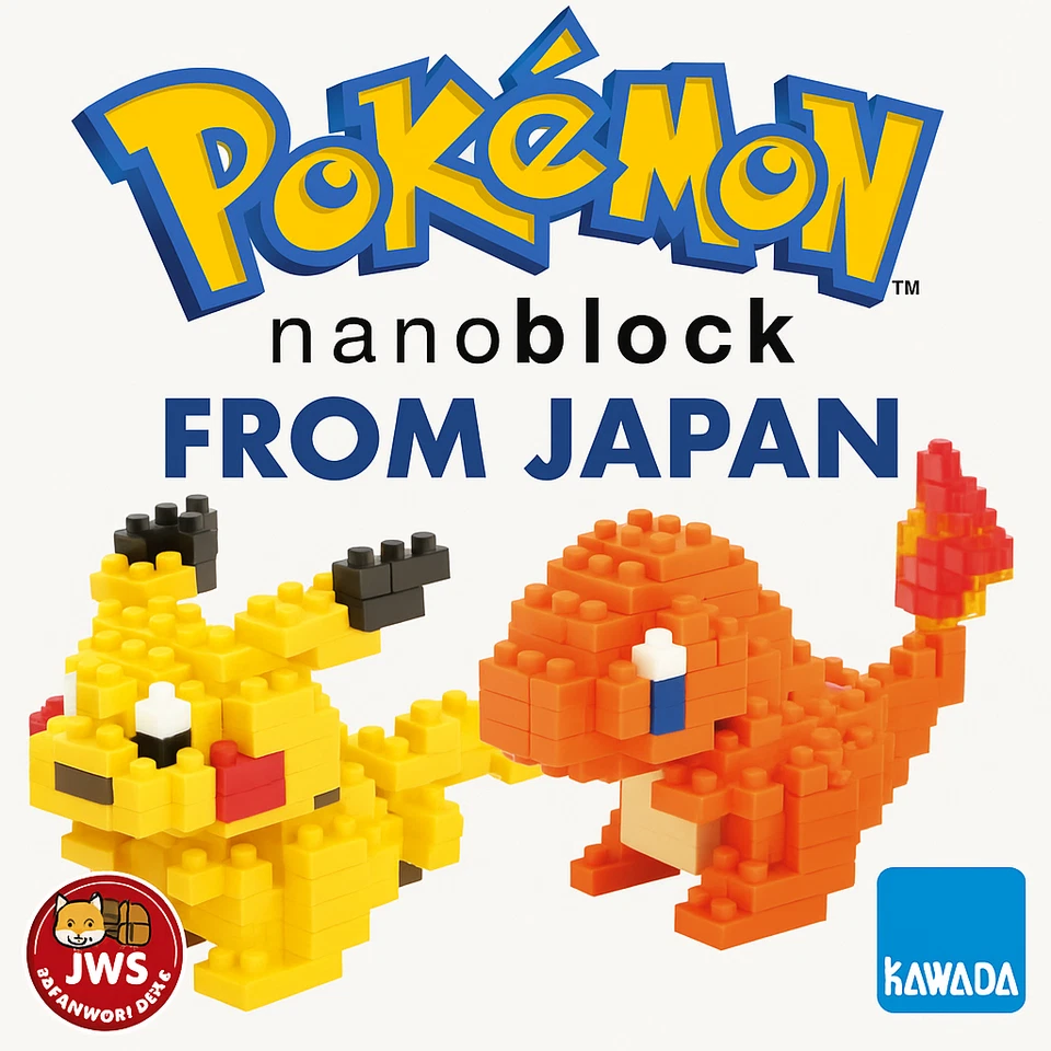 KAWADA Nanoblock Pokémon Model – Choose Your Favorite – New From Japan - Image 1 of 1