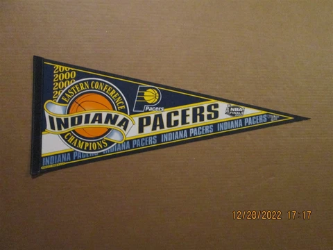 NBA Indiana Pacers Vintage 2000 Eastern Conference Champions Team Logo Pennant Cover