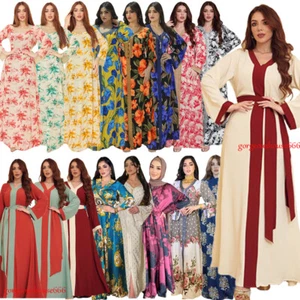 Dubai Abaya Muslim Women Maxi Dress Kaftan Dress Turkish Arab Party Islamic New - Bild 1 von 293