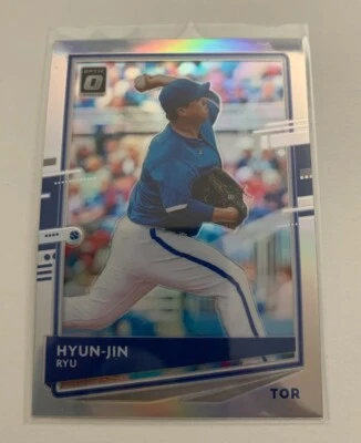 2020 DONRUSS OPTIC HYUN-JIN RYU SILVER PRIZM #107 BLUE JAYS *Mint* - Image 1 of 2