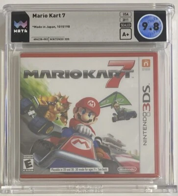 9.8 A+ SEALED Mario Kart 7 Part No. 101519B 2nd Print Nintendo NEW 3DS, 2011 - Image 1 of 3