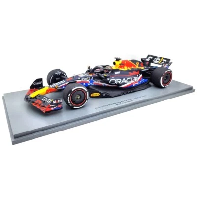 2023 Max Verstappen Red Bull Racing RB19 vincitore Austin GP - 1/18 Spark Models - Immagine 1 di 4