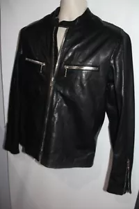 Rag & Bone Premium Black Leather Duke Racer Sport Jacket Ret.$1,495 Size "S" - Picture 1 of 12