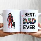 Best Dad Ever Mugs Personalized Father And Kids Coffee Mug Fathers Day Gift Birt