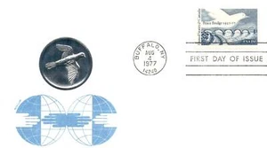 1977 FDC - 13c stamp Peace Bridge - Better Cachet - F25166 - Picture 1 of 2