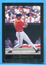 CAL RIPKEN JR. ~ 1992 Investor's Journal Baseball Black Gold Foil Card #96  