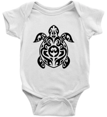 Body de bebé tortuga marina de una pieza gráfico amante de la vida marina mandala tortuga Foto 1 de 3