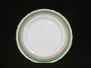 Aynsley Wendover Green Bread & Butter Plate Vintage Bone China Made in England - Picture 1 of 2