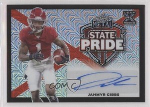 2023 Leaf Metal State Pride Black Mojo /3 Jahmyr Gibbs #SP-JG1 Rookie Auto RC
