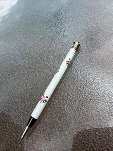 Rosen Emaille & Sterling Silber 20er Jahre Twist - Bleistift - Bild 1 von 12