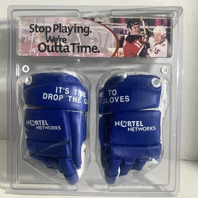 VIC Rawlings Nortel Networks Promotional Mini Hockey Gloves Sealed Package - Image 1 of 4