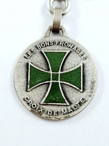 Schlüsselanhänger - Augis - Malteserkreuz - Der gute Käse - Pas-En-Artois 1960s - Bild 1 von 3