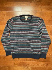 St Johns Bay Pullover Herren Größe Small (S) Fair Isle Opa Y2K Acrylmischung - Bild 1 von 12