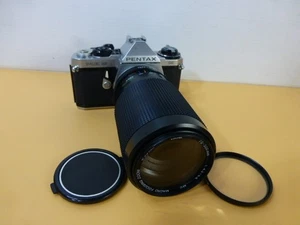 Pentax Super ME 35mm SLR Camera w/Vivitar Macro MC 70-300mm Zoom Lens Works VG - Picture 1 of 21