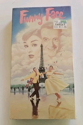 Funny Face VHS SEALED Watermarks Paramount Audrey Hepburn Fred Astaire VTG  - Image 1 of 4