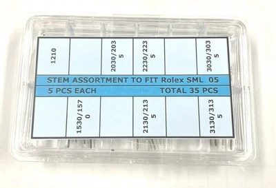 Variedade de hastes para Rolex 1530 2135 3135 1210 2035 2235 3035 novas 35 peças - Imagem 1 de 2