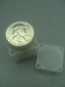 Rollo de medio dólar Franklin 90 % de plata valor nominal de $10 - 20 monedas sin circular - Imagen 1 de 3