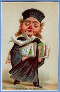 AN EAGLE OF THE BAR - SUPER 1880s FRANZÖSISCHER CARTOON TO GIVE TO YOUR LIEBLINGS LAWYER - Bild 1 von 2
