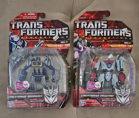 TRANSFORMERS Generations 2010 Cybertronian MEGATRON & SOUNDWAVE Figures LOT READ Cover