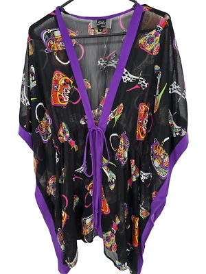 Marca Slinky Talla Pequeña Kimono Top Moda Cartera Zapato Novedad Estampado Nuevo con Etiquetas Foto 1 de 4