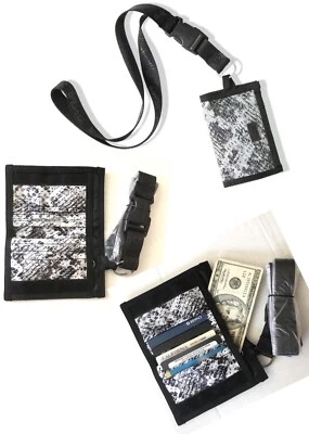 Victoria’s Secret Pink Lanyard ID/Case/Badge Holder/Wallet Python School Campus - Image 1 of 4