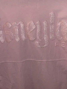 Disney Parks Disneyland Resort  Spirit Jersey Peach Rose Gold Sparkle S ( KAS) - Picture 1 of 15