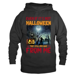 Halloween Kostüm gruselige Hexen Kürbis Geist Grafik Hoodie - Bild 1 von 2
