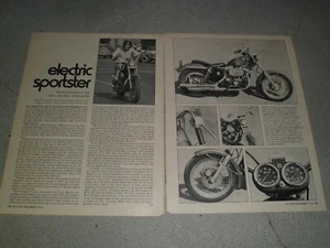 Harry-Davidson 1973 anuncio/artículo deportivo eléctrico - Imagen 1 de 1