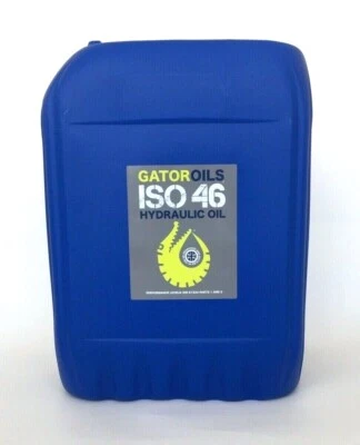GATOR OILS 8 x 20 litres Gator ISO 46 Hydraulic Oil Virgin Grade DIN 51524 part 1 and 2