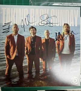 Taking Back Sunday – 152 - LP Bone Colored Vinyl - SIGNED/AUTOGRAPHED - Picture 1 of 2