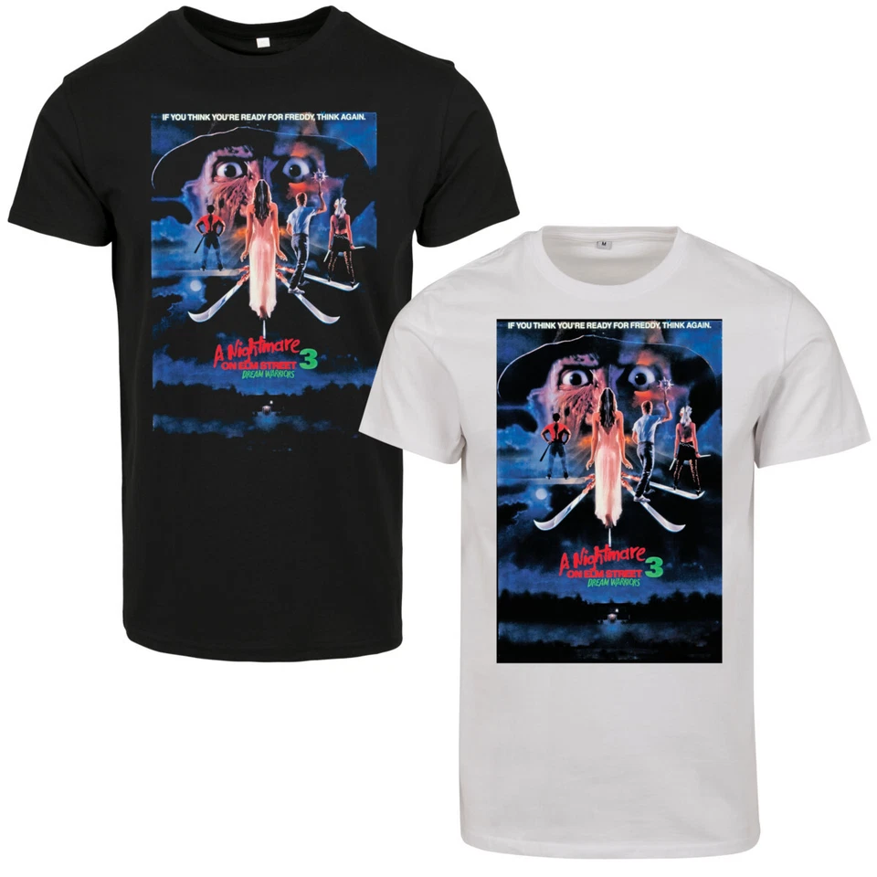 Merchcode A Pesadilla On Elmstreet Póster Camiseta Top Película de Terror Icono - Image 1 of 1