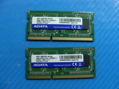 HP m6-k025dx So-Dimm Adata 8GB 2x4Gb 1Rx8 Memory PC3L-12800S AM1L16BC4R1-B1GS - Image 1 of 2