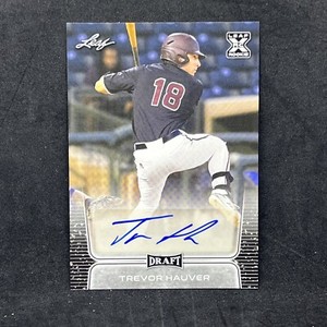 Trevor Hauver 2020 Draft Picks Leaf Retail Autographs RC Auto BA-TH2 Rangers