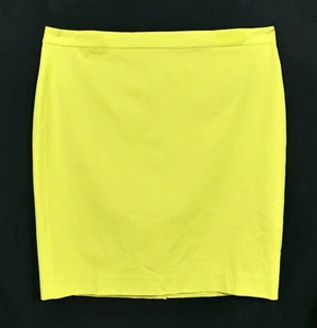 Unworn Lemon Yellow J Crew No 2 Pencil Skirt Plus 18 - Picture 1 of 6
