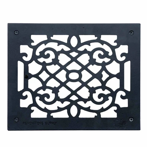 Heat Register Floor Vent Grate Cast Aluminum 9.5" x 11 3/8 Renovators Supply Cover