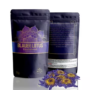 50 Gramm Blauer Lotus Blüten | Nymphaea caerulea | getrocknet - Bild 1 von 3